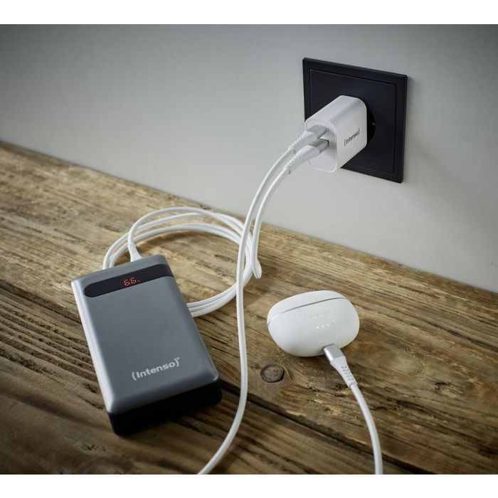 Cargador de Pared INTENSO W30AC Blanco 30 W 3