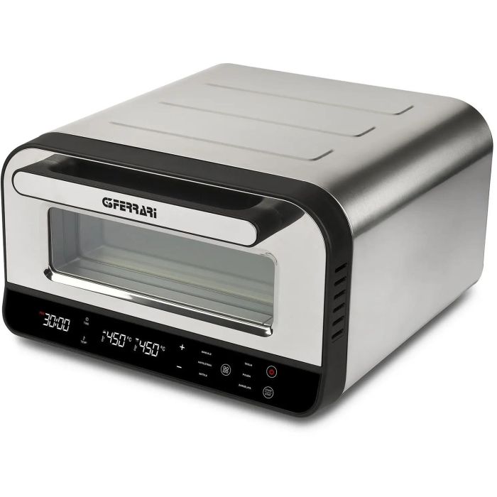 G3 Ferrari G10204 Horno para Pizza Pro 2 Minuti, Acero Inoxidable/Negro, hasta 1850W, para Pizzas de 32cm 1