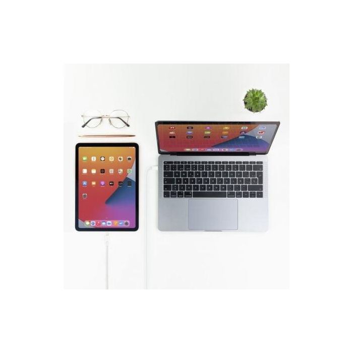 Cable de Datos/Carga con USB NANOCABLE 10.10.0600 50 cm Blanco (1 unidad) 2