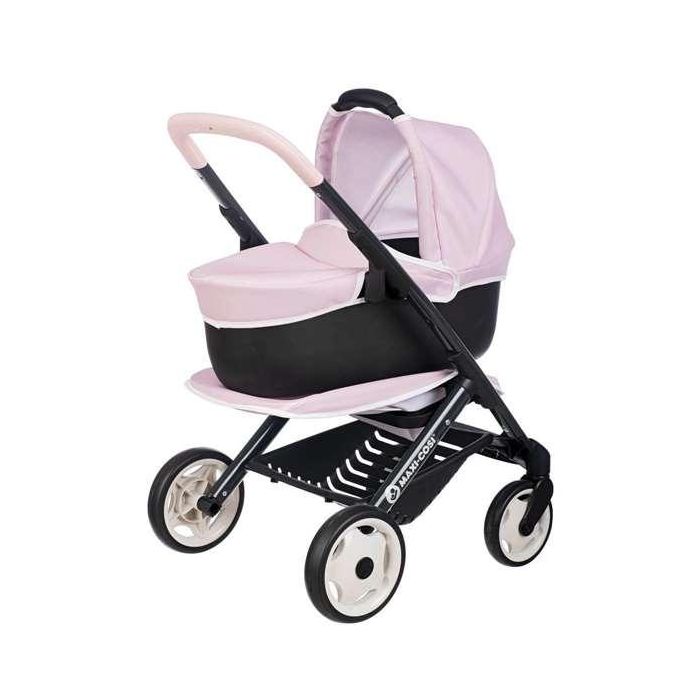 Smoby Coche de Muñecas Combi con Capazo Rosa 64x54,50x38,50 cm para +3 años