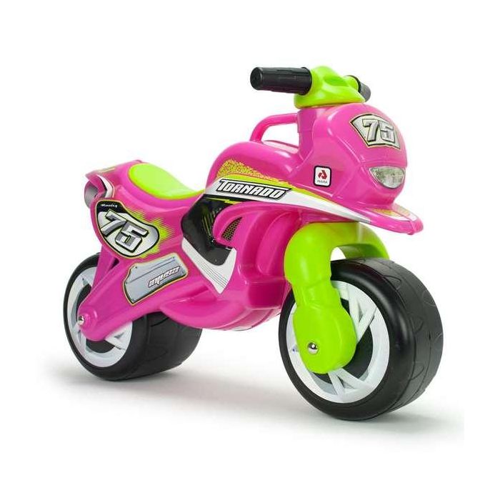 Injusa Correpasillo Moto Tundra Tornado Rosa, Diseño Robusto y Seguro para Niños y Niñas de 18 Meses, Medidas: 69x49x27.5 cm
