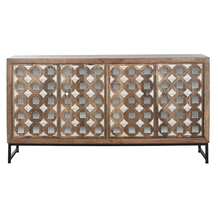 Buffet Indio DKD Home Decor Natural Plateado 38 x 80 x 150 cm 1