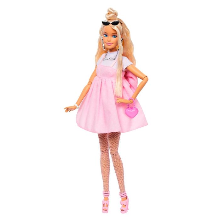 Muñeca barbie deluxe vestido con lazo.