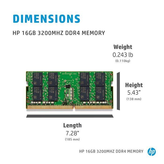 HP 8 GB 3200MHz DDR4 Memory 2 HP 8 GB 3200MHz DDR4 Memory 2