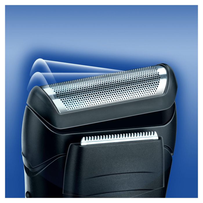 Braun Series 1 170 - Máquina de afeitar de láminas eléctrica, negro, lavable, a prueba de agua, con recortadora de precisión 2