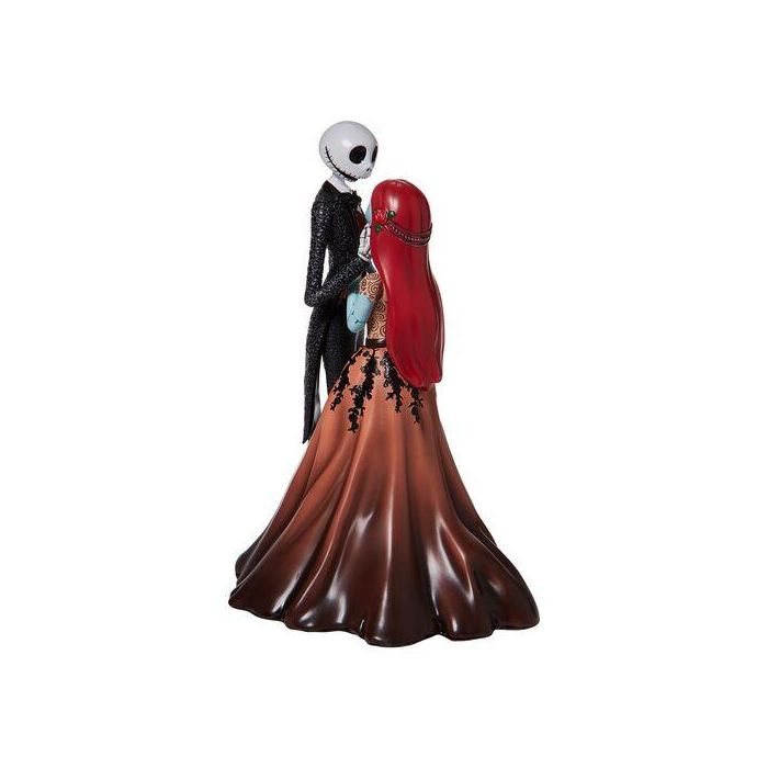 Enesco Figura Disney Pesadilla Antes de Navidad Jack & Sally Pintada a Mano 24 cm Resina de Piedra de Alta Calidad 1