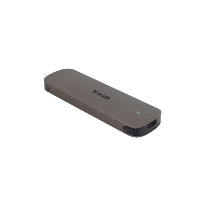 TooQ TQE-2202BR Caja Externa para Unidades de Estado Sólido SSD M.2 NGFF SATA USB-C 3.1 Gen1 5Gbps Aluminio Sin Tornillos Marrón