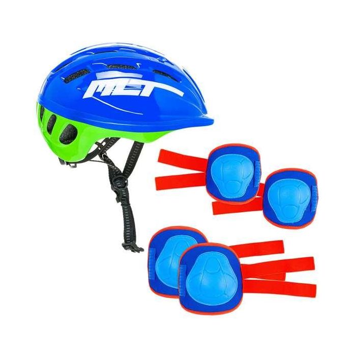 Kit Casco y Rodilleras Moltó Azul 2-10 Años Kit Casco y Rodilleras Moltó Azul 2-10 Años