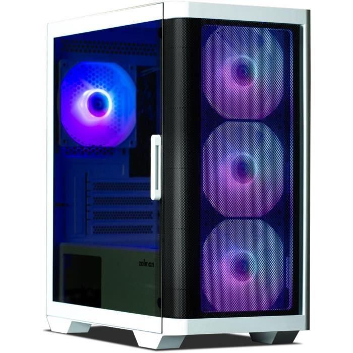 Caja de PC sin fuente de alimentación - ZALMAN M4 ARGB (Blanco) - Torre media - Formato M-ATX 2 Caja de PC sin fuente de alimentación - ZALMAN M4 ARGB (Blanco) - Torre media - Formato M-ATX 2