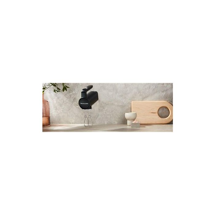 Kitchenaid Batidora Amasadora Inalámbrica 5KHMR762BM con Batería GO, 7 Velocidades, Negro Mate 10 Kitchenaid Batidora Amasadora Inalámbrica 5KHMR762BM con Batería GO, 7 Velocidades, Negro Mate 10