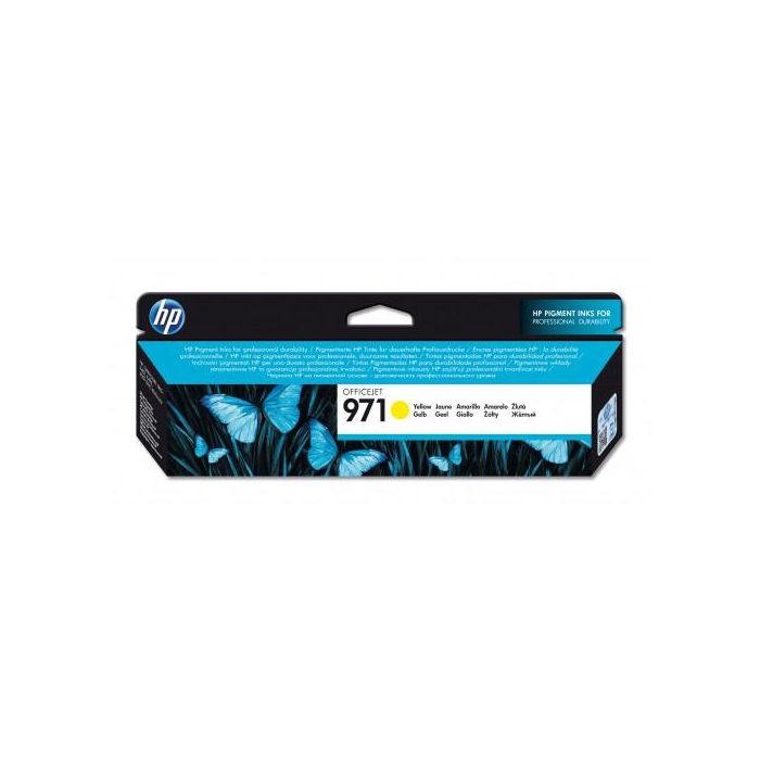 HP 971 Cartucho de Tinta Original Amarillo 2.500 Páginas para OfficeJet Pro X451, X551, X476, X576