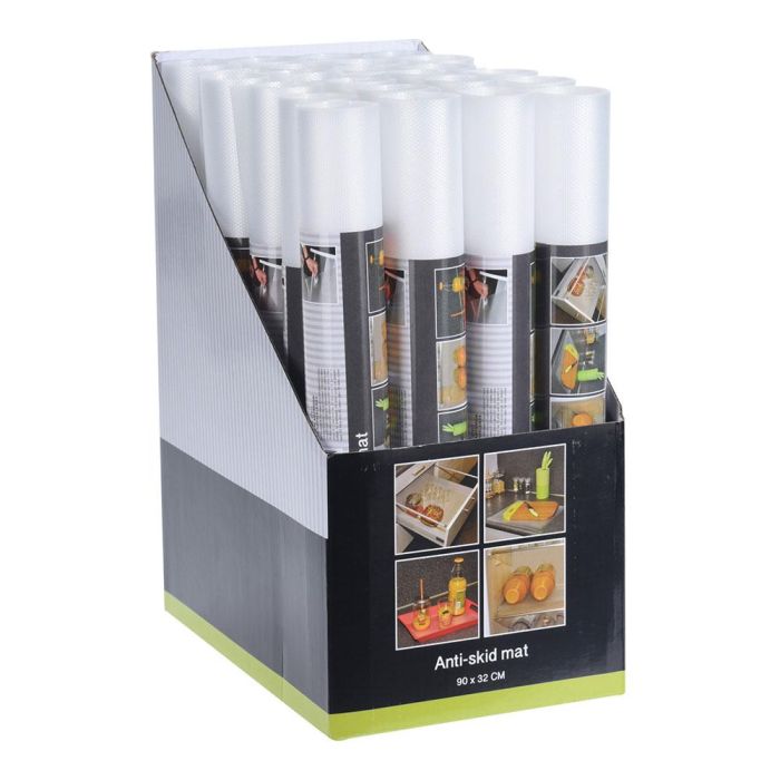 Rollo Alfombrilla Cajón Antideslizante Transparente Poliéster 90x32 cm 1