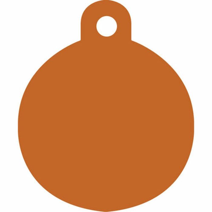 Placa identificativa para collar Imarc Circle Naranja 1