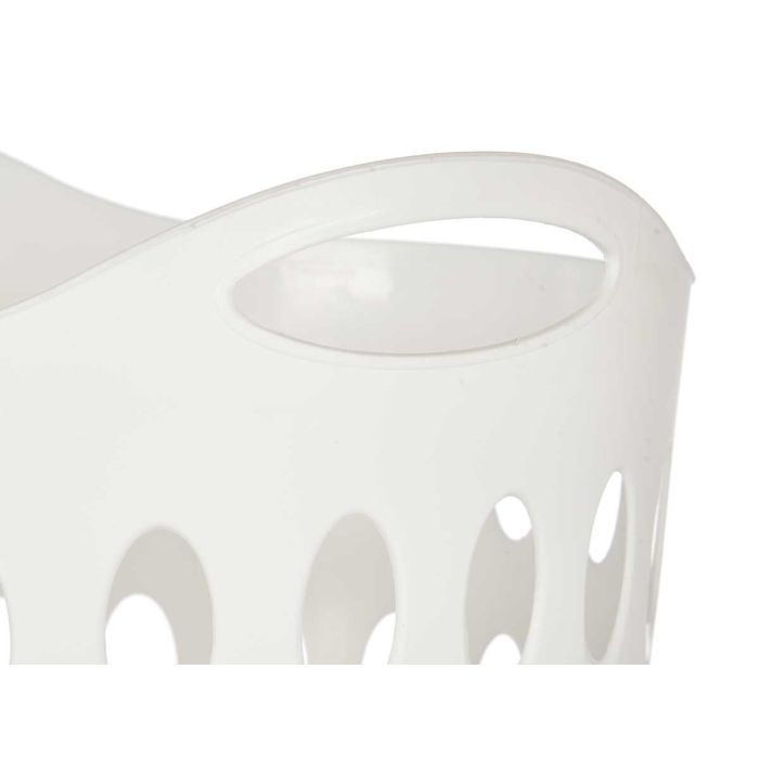 Cesto de plástico Kipit 50L con asas, blanco, 44x56.5x42 cm (12 Unidades) 3 Cesto de plástico Kipit 50L con asas, blanco, 44x56.5x42 cm (12 Unidades) 3