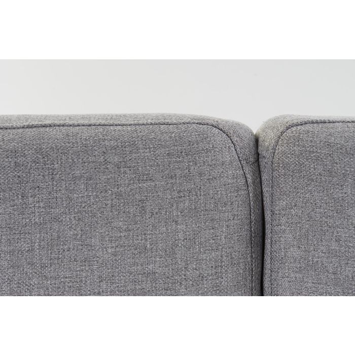 DKD Home Decor Sofa Cama Urban Gris, Marrón y Negro Poliéster Eucalipto Metal Desmontable - 203x87x81cm - Altura Asiento 41cm 7 DKD Home Decor Sofa Cama Urban Gris, Marrón y Negro Poliéster Eucalipto Metal Desmontable - 203x87x81cm - Altura Asiento 41cm 7