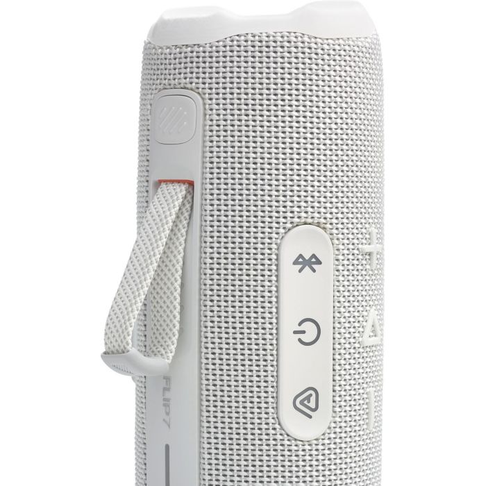 JBL Flip 7 Altavoz Bluetooth 35W con AI Sound Boost y Auracast, Resistente al Agua IP68, Blanco 6 JBL Flip 7 Altavoz Bluetooth 35W con AI Sound Boost y Auracast, Resistente al Agua IP68, Blanco 6