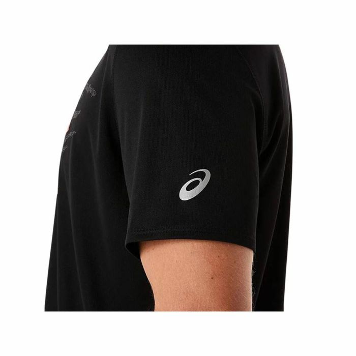 Camiseta de Manga Corta Hombre Asics Fujitrail Logo Ss Top Negro 1