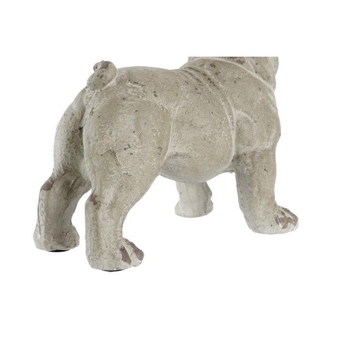 DKD Home Decor Figura Perro Resina Gris 39 x 28.5 x 19 cm 2