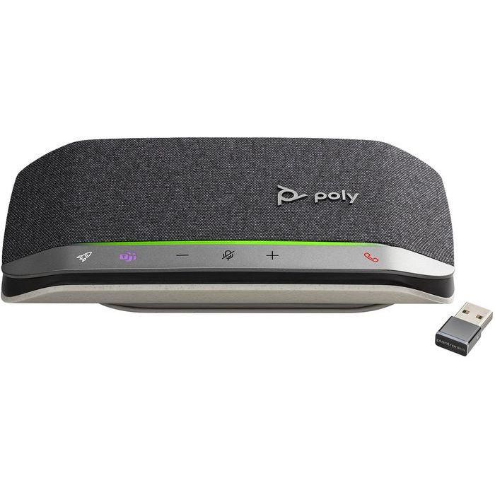 Poly Sync 20+ Altavoz Inteligente USB-A Bluetooth Microsoft Teams Certified para Conferencias y Música, Batería 20h