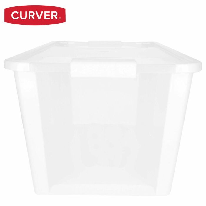 Caja de Almacenaje con Tapa Curver Blanco Plástico 40 L 55 x 28 x 35 cm (5 Unidades) 5 Caja de Almacenaje con Tapa Curver Blanco Plástico 40 L 55 x 28 x 35 cm (5 Unidades) 5