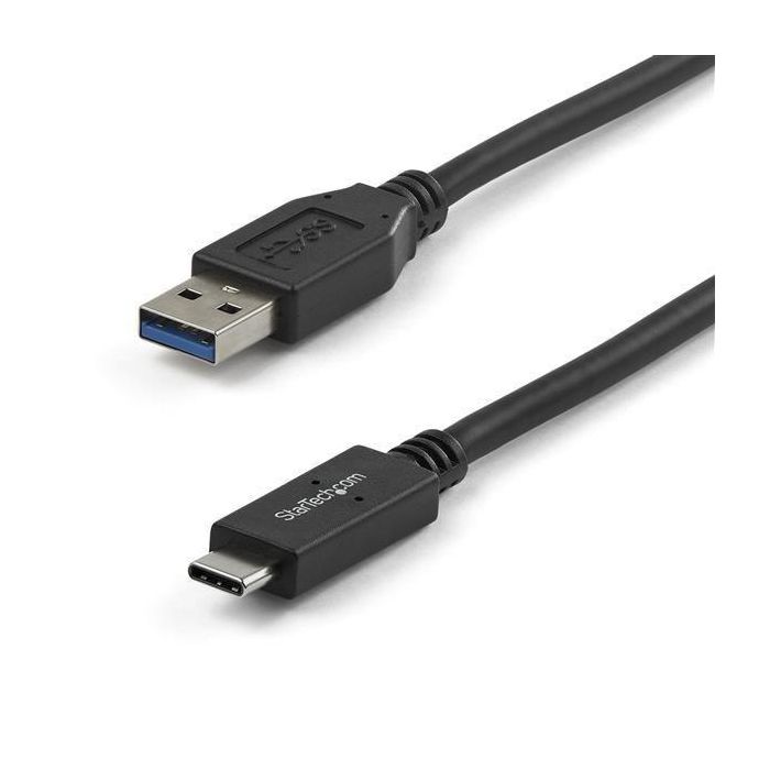 Cable USB A a USB C Startech USB31AC1M Negro