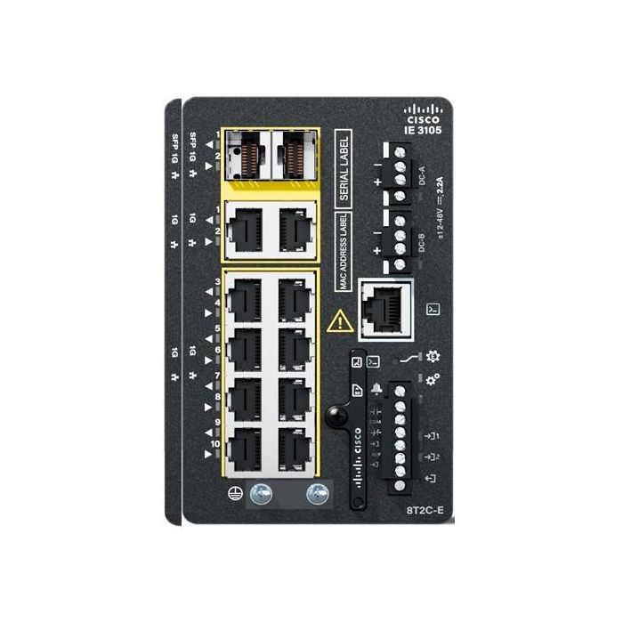 Cisco IE3105 W/8GE COPPER 2GE COMBO Switch Gestionado L2 Gigabit Ethernet 8 Puertos Cobre Montaje en Rack/Carril DIN