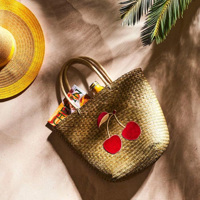 Jet Lag Bolsa Capazo Con Asas Decorada Fibras Naturales Cerezas Bella 48x35 cm 4 Jet Lag Bolsa Capazo Con Asas Decorada Fibras Naturales Cerezas Bella 48x35 cm 4