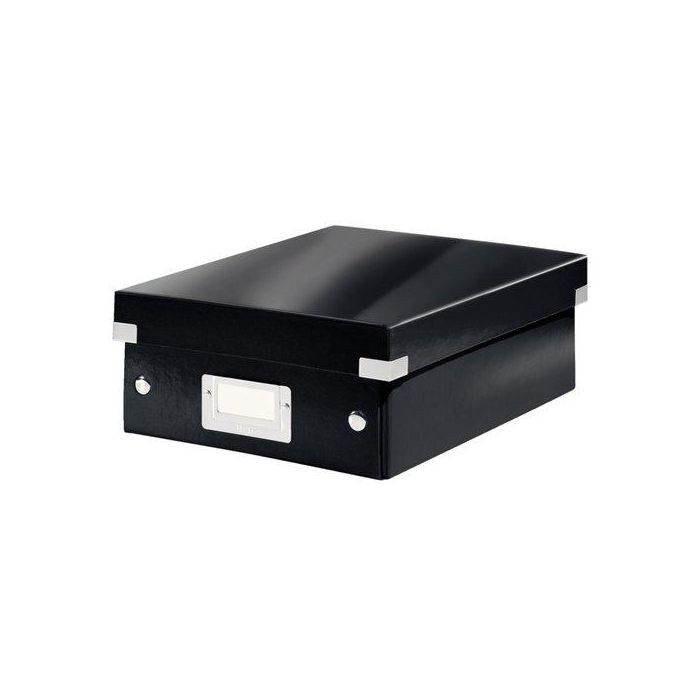 Caja Para Almacenamiento Leitz Click&Store Organizadora 84% Carton Reciclado Pequeña 220X100X285 Mm Negro