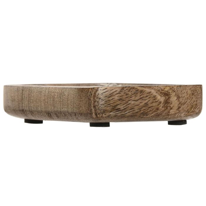 DKD Home Decor Vaciabolsillos Decorativo Oriental para Entrada Madera de Mango Diseño Hoja de Buda Blanco Natural 10x10x2 cm 1 DKD Home Decor Vaciabolsillos Decorativo Oriental para Entrada Madera de Mango Diseño Hoja de Buda Blanco Natural 10x10x2 cm 1