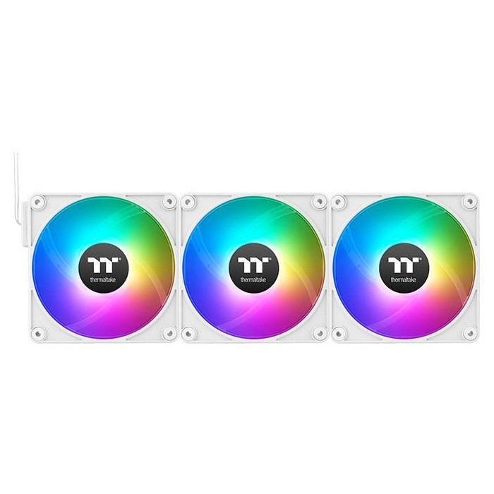 Thermaltake CL-F191-PL14SW-A Kit de Ventiladores 14cm para Carcasa PC Blanco 3 Piezas Hidráulico 1