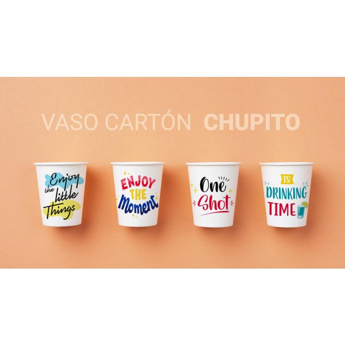 Set de 20 vasos de cartón para chupito de 50 cc - Algon (36 Cajas) 2 Set de 20 vasos de cartón para chupito de 50 cc - Algon (36 Cajas) 2