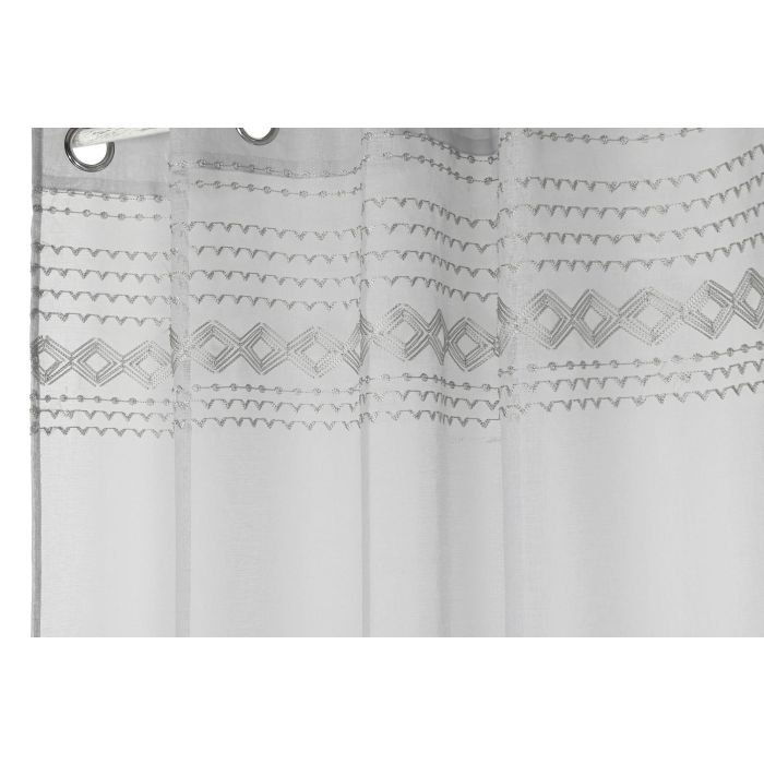 Cortina DKD Home Decor Gris Claro 260 x 140 cm (2 Unidades) 3 Cortina DKD Home Decor Gris Claro 260 x 140 cm (2 Unidades) 3