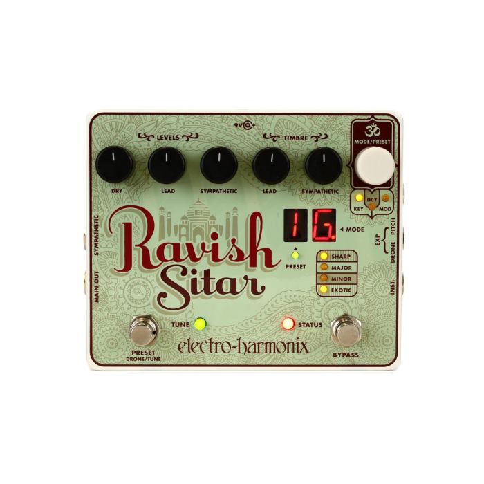 EHX Pedal de Efectos Simulador de Sitar Ravish Sitar
