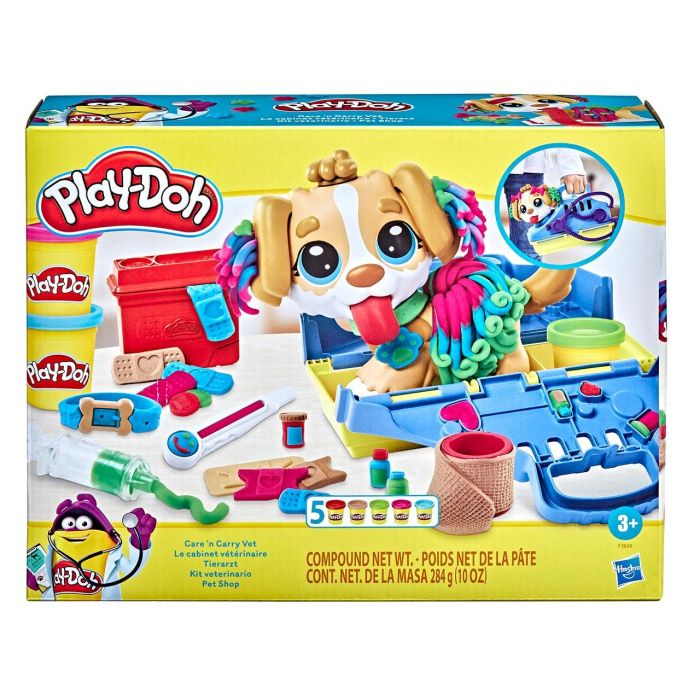 Play-Doh F3639 Kit Veterinario de Juguete para Cachorro. Juego de rol con 10 Herramientas y 5 Colores de Plastilina. +3 Años. 2 Play-Doh F3639 Kit Veterinario de Juguete para Cachorro. Juego de rol con 10 Herramientas y 5 Colores de Plastilina. +3 Años. 2