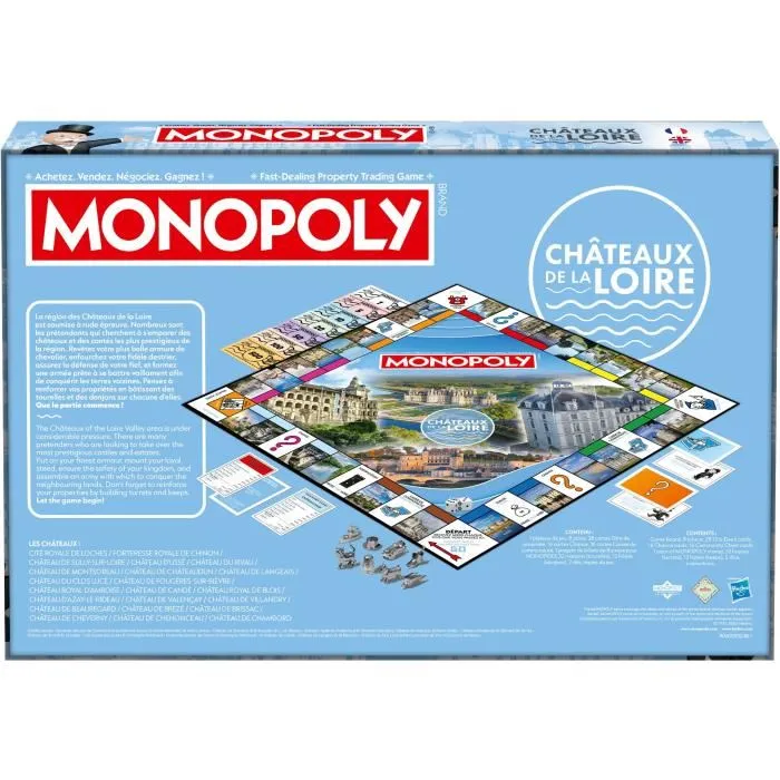 Winning Moves MONOPOLY Castillos del Loira Juego de mesa WIN5036905059725 2