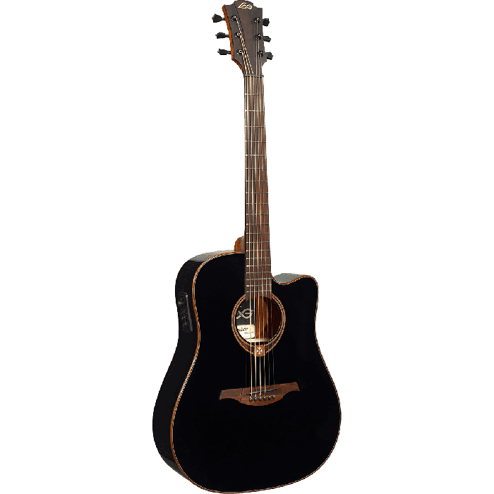 Guitarra Acústica Lâg Dreadnought Cutaway Tramontane 118 A/E - Negra 0 Guitarra Acústica Lâg Dreadnought Cutaway Tramontane 118 A/E - Negra 0