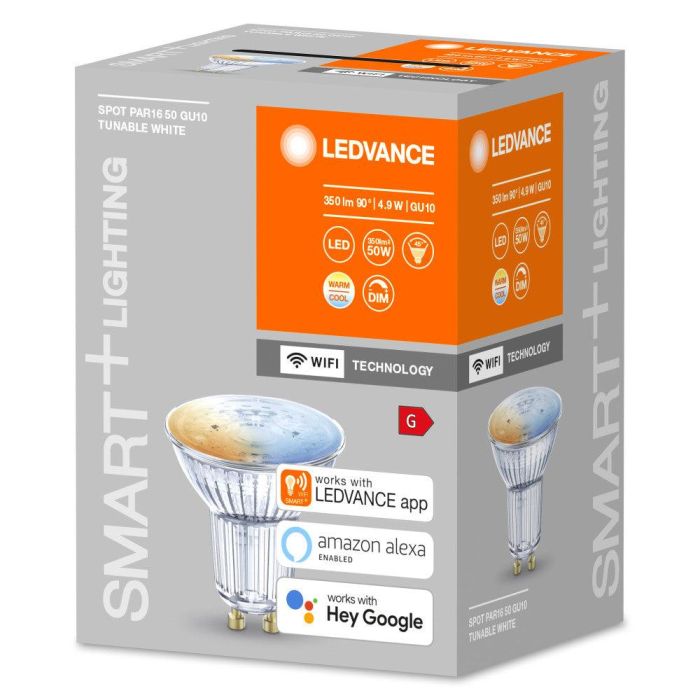 [LVE-4058075485679] Ledvance "SMART" Bombilla LED GU10 4,9W 350Lm 2700…6500K 45º IP20 Regulable 1