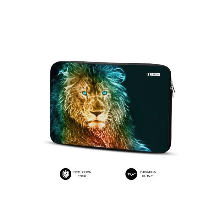 SUBBLIM Funda Portátil Neopreno Trendy Sleeve Neo Lion 15,6" para MacBook Pro, Surface, Acer, ASUS, Lenovo, HP, Dell 1 SUBBLIM Funda Portátil Neopreno Trendy Sleeve Neo Lion 15,6" para MacBook Pro, Surface, Acer, ASUS, Lenovo, HP, Dell 1