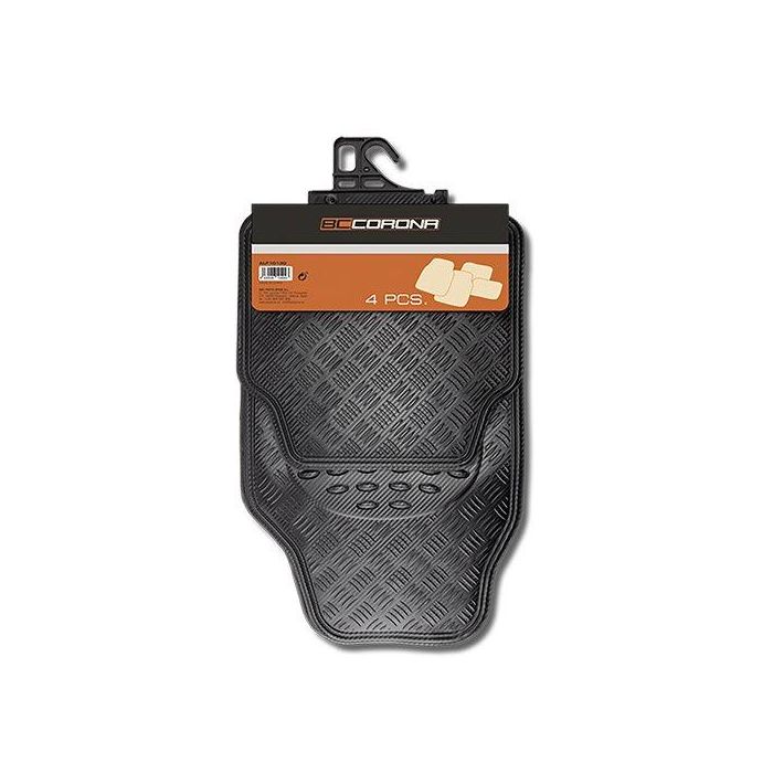Set de Alfombrillas para Coche BC Corona ALF10130 Universal Carbón (4 pcs)