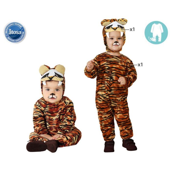 Disfraz Tigre Niño Bebé 6-12 Meses Disfraz Tigre Niño Bebé 6-12 Meses