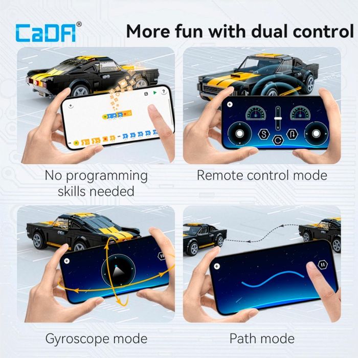 Shelby Gt350H 1:20 App+Rc 292 Pzas C51093W Cada 6