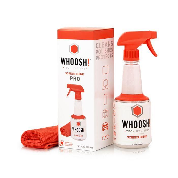 Whoosh! Limpiador y Pulidor de Pantallas 500ml para Teléfonos, Tablets, Laptops, Monitores y TVs, Presentación en Caja. 1