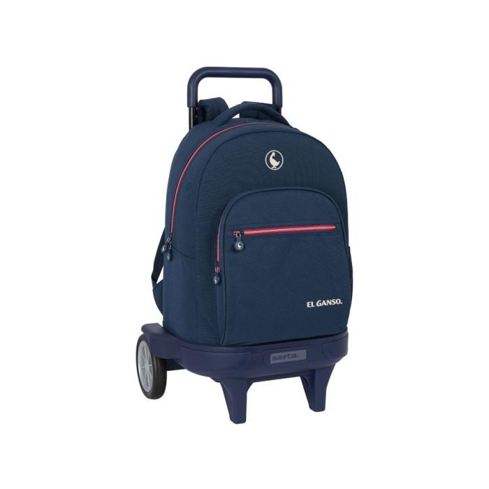 Mochila Safta Grande Con Ruedas Compact Evolution Extraible El Ganso Classic 220x330x450 mm