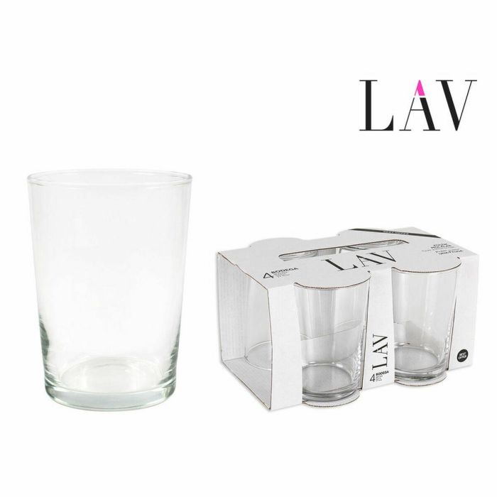 Set de Vasos LAV Best offer 4 Piezas (4 Unidades) (12 Unidades) (520 ml) 1