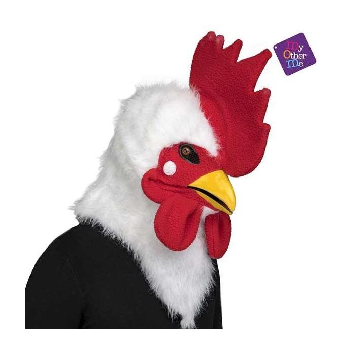 My Other Me Máscara gallo con mandíbula móvil para adulto, talla única, Multicolor 4 My Other Me Máscara gallo con mandíbula móvil para adulto, talla única, Multicolor 4
