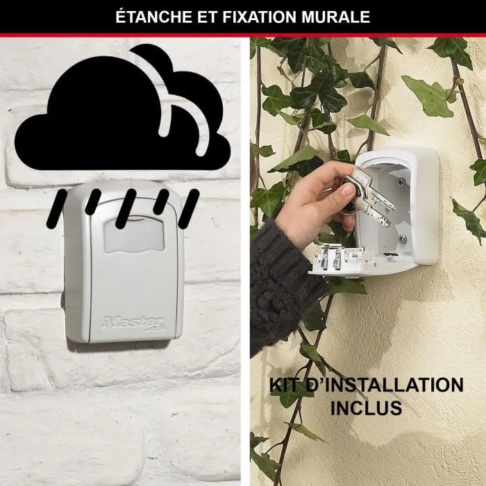 Master Lock Caja de llaves segura M Blanco Cofre de llaves Almacenamiento seguro para uso compartido de llaves 4