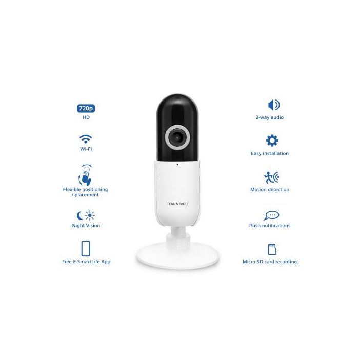 Cámara IP Eminent EM6400 720 px WiFi 2.4 GHz 2 Cámara IP Eminent EM6400 720 px WiFi 2.4 GHz 2