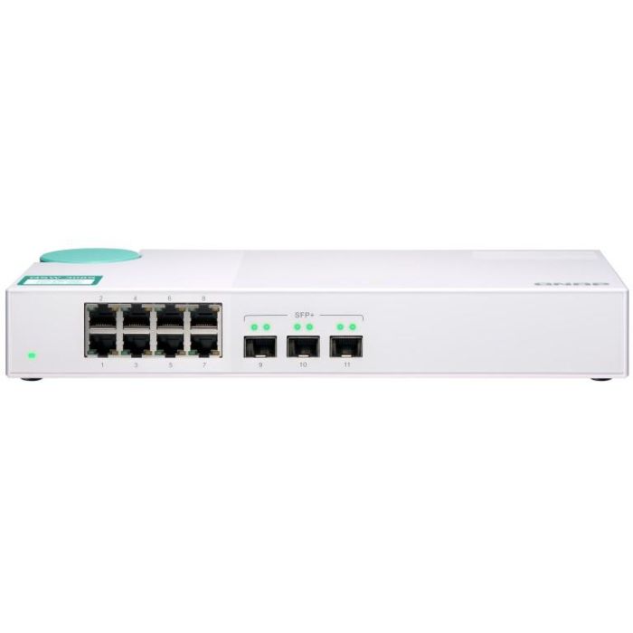 QNAP QSW-308S Switch No Administrado 8 Puertos Gigabit Ethernet + 3 Ranuras SFP+ 10G 0 QNAP QSW-308S Switch No Administrado 8 Puertos Gigabit Ethernet + 3 Ranuras SFP+ 10G 0