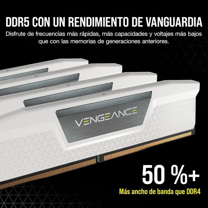 Memoria Corsair Ddr5 32Gb 2X16Gb Pc6400 Vengeance Blanca CMK32GX5M2B6400Z32W 2 Memoria Corsair Ddr5 32Gb 2X16Gb Pc6400 Vengeance Blanca CMK32GX5M2B6400Z32W 2