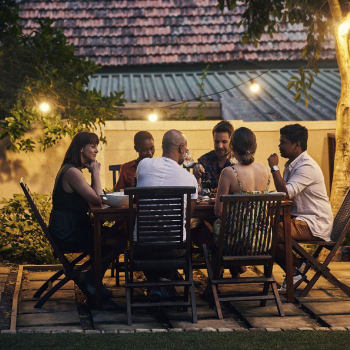 Home Deco Factory Guirnalda Exterior 10 Led 2,70m ABS/Plástico 4